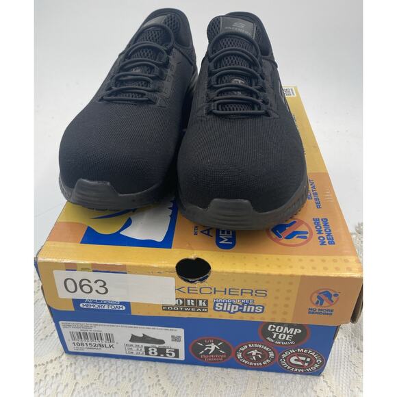 Skechers Hands Free Slip-Ins #108152 Black Womans Size 8.5 Relaxed fit, Washable - Picture 1 of 10